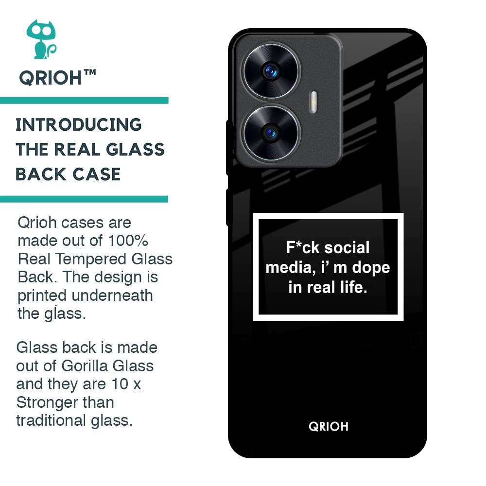 Dope In Life Glass Case for Realme C55