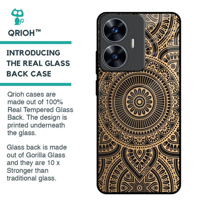 Luxury Mandala Glass Case for Realme C55
