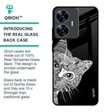 Kitten Mandala Glass Case for Realme C55