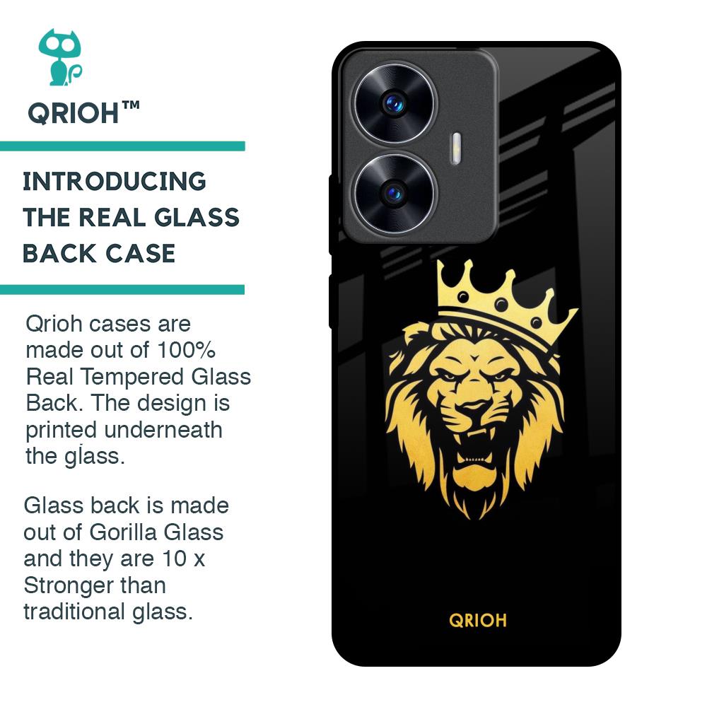 Lion The King Glass Case for Realme C55