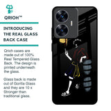 Luffy Line Art Glass Case for Realme C55