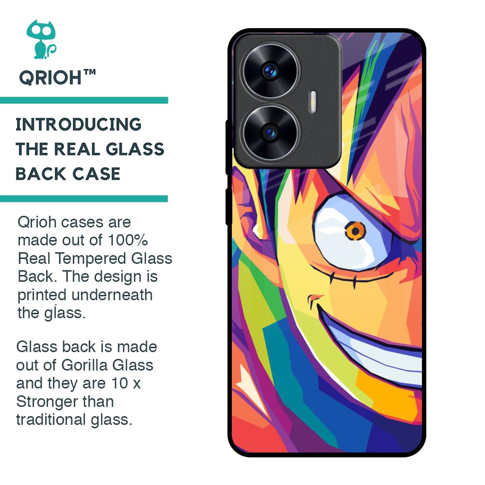 Monkey Wpap Pop Art Glass Case for Realme C55