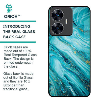 Ocean Marble Glass Case for Realme C55