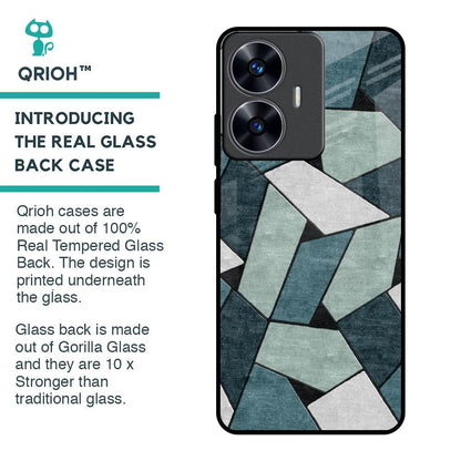 Abstact Tiles Glass Case for Realme C55
