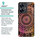 Floral Mandala Glass Case for Realme C55