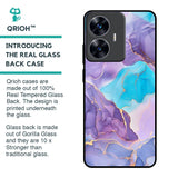Alcohol ink Marble Glass Case for Realme C55