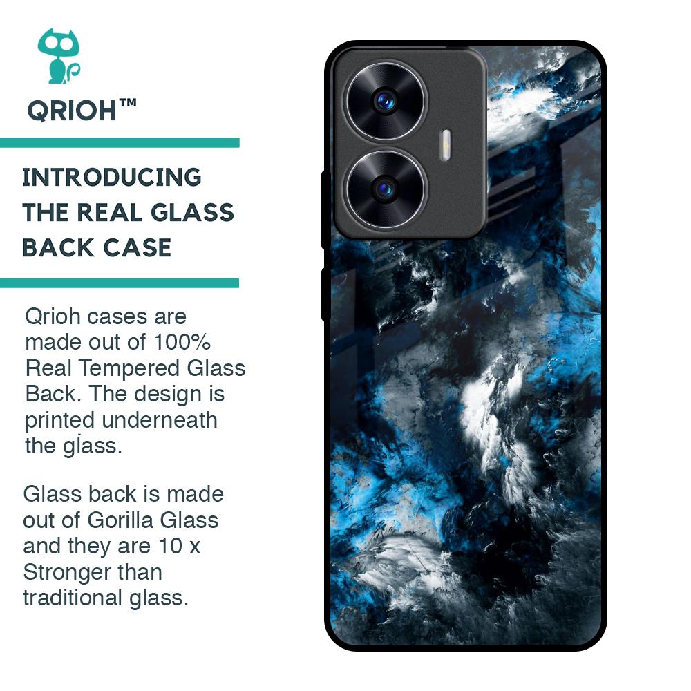 Cloudy Dust Glass Case for Realme C55