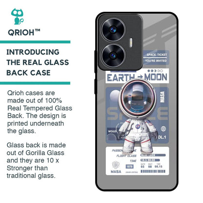 Space Flight Pass Glass Case for Realme C55