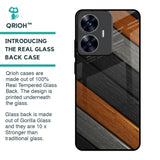Tri Color Wood Glass Case for Realme C55