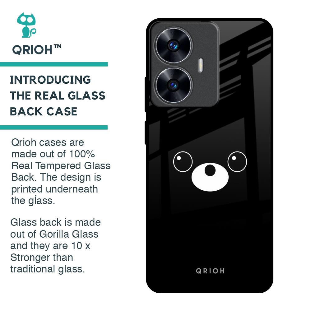 Cute Bear Glass Case for Realme C55