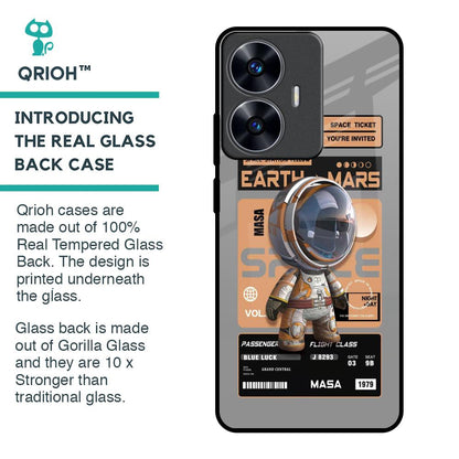Space Ticket Glass Case for Realme C55