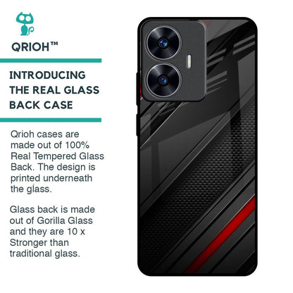 Modern Abstract Glass Case for Realme C55