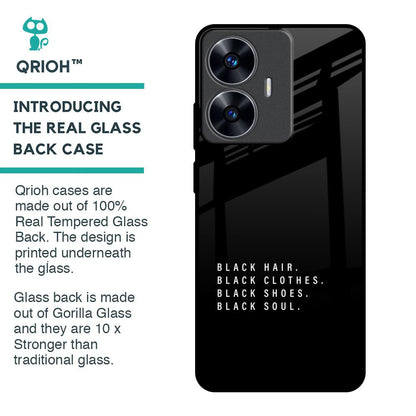 Black Soul Glass Case for Realme C55