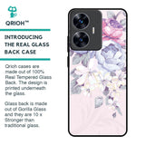 Elegant Floral Glass Case for Realme C55
