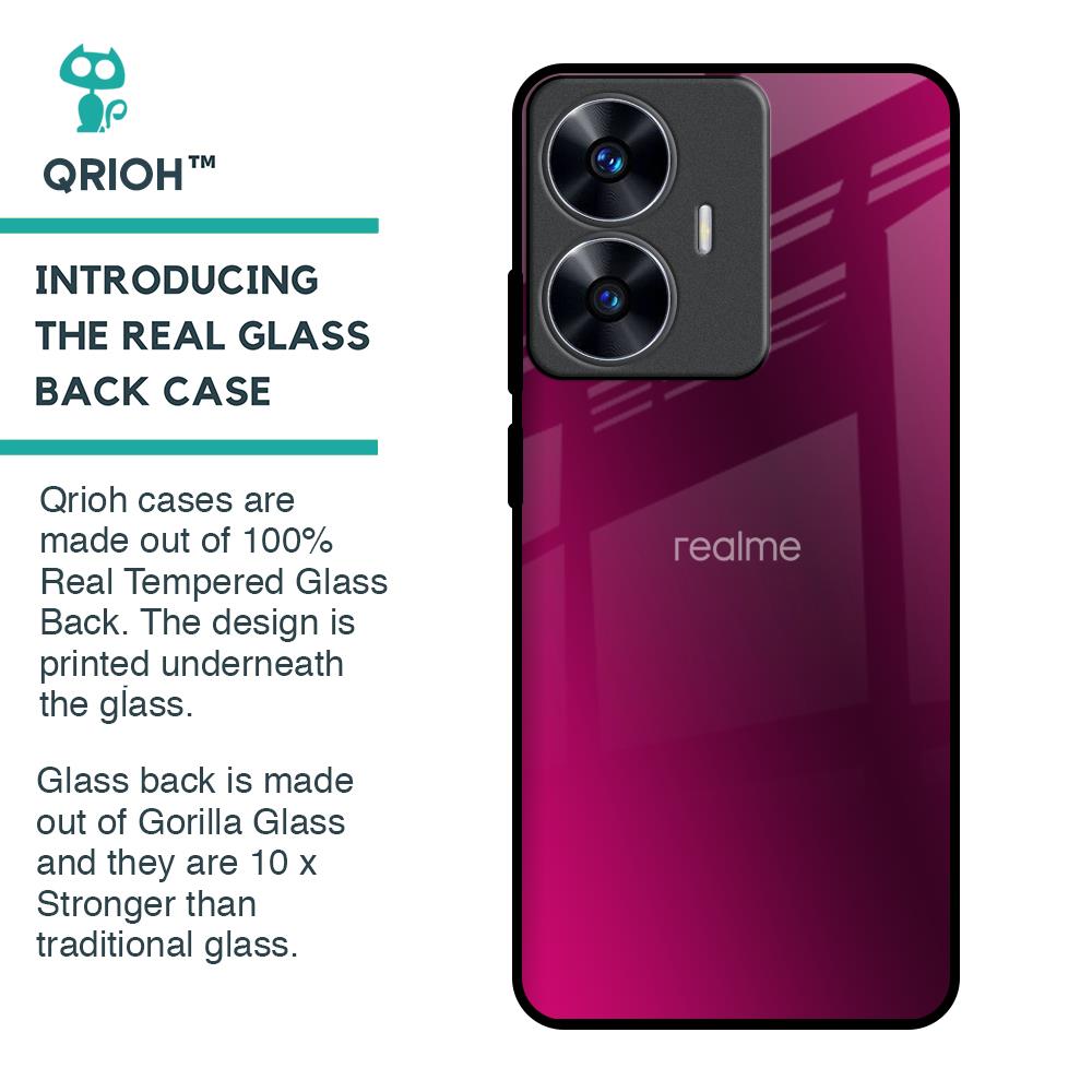 Pink Burst Glass Case for Realme C55
