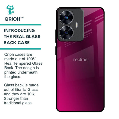 Pink Burst Glass Case for Realme C55