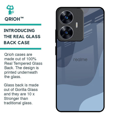 Navy Blue Ombre Glass Case for Realme C55
