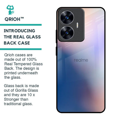 Blue Mauve Gradient Glass Case for Realme C55