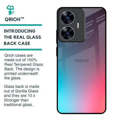 Rainbow Laser Glass Case for Realme C55