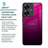 Purple Ombre Pattern Glass Case for Realme C55