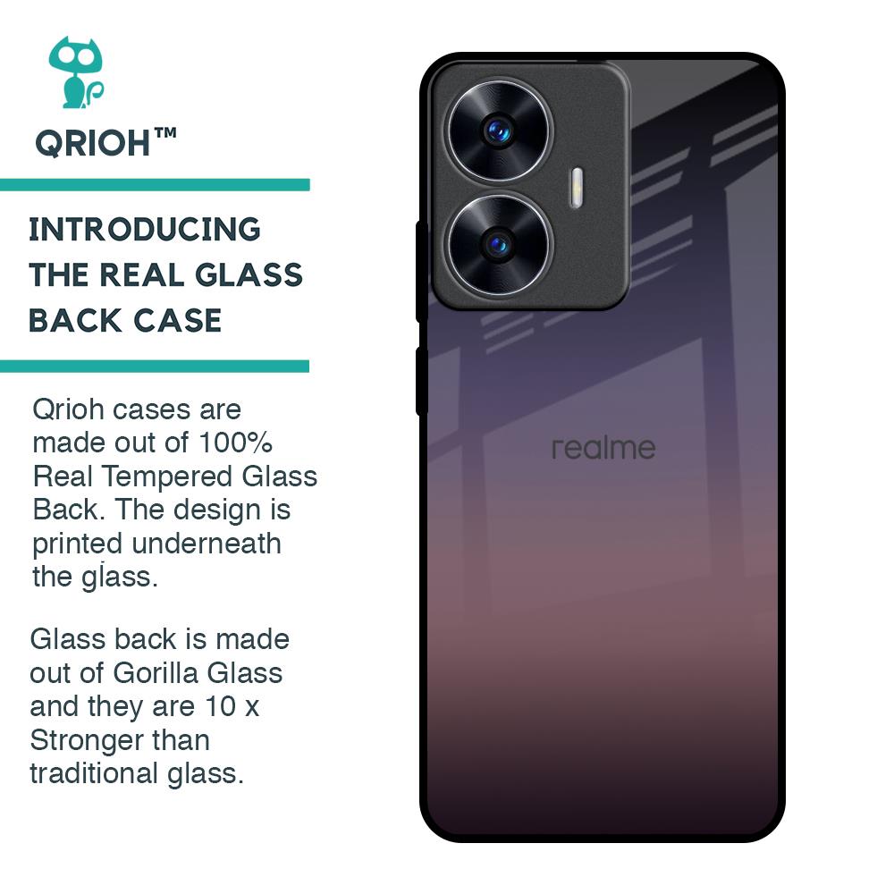 Grey Ombre Glass Case for Realme C55