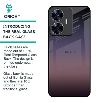 Grey Ombre Glass Case for Realme C55