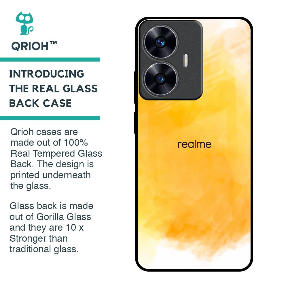 Rustic Orange Glass Case for Realme C55