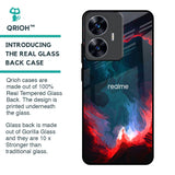 Brush Art Glass Case For Realme C55