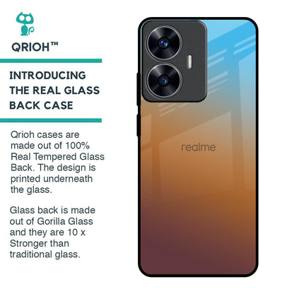 Rich Brown Glass Case for Realme C55