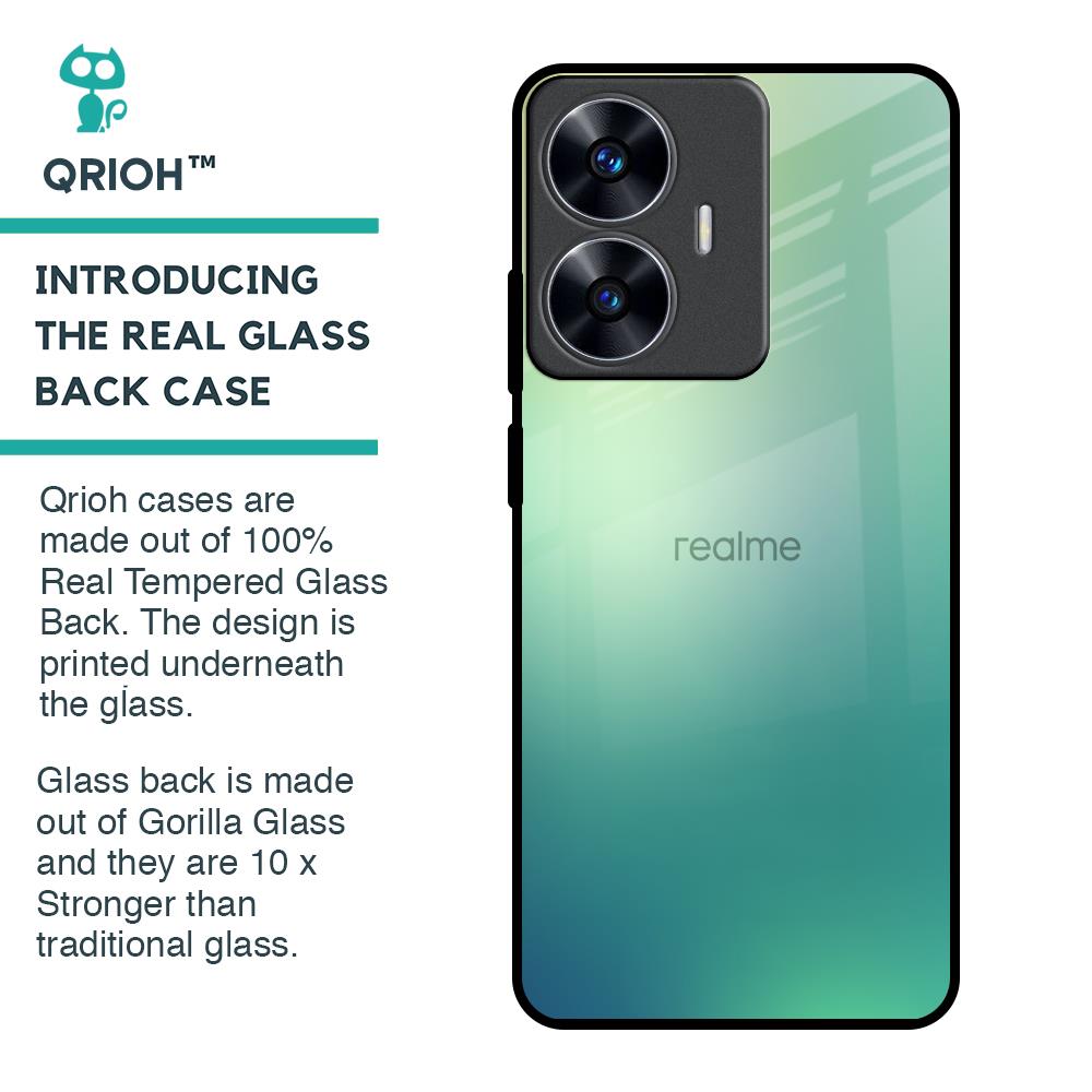 Dusty Green Glass Case for Realme C55