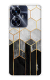 Hexagonal Pattern Realme C55 Back Cover