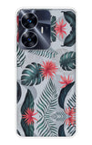Retro Floral Leaf Realme C55 Back Cover