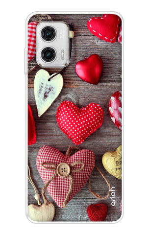 Valentine Hearts Motorola G73 5G Back Cover