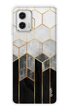 Hexagonal Pattern Motorola G73 5G Back Cover
