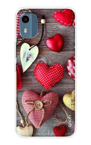 Valentine Hearts Nokia C12 Pro Back Cover