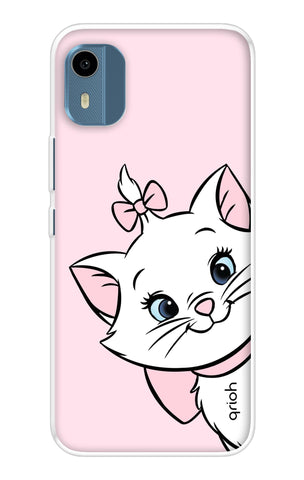 Cute Kitty Nokia C12 Pro Back Cover
