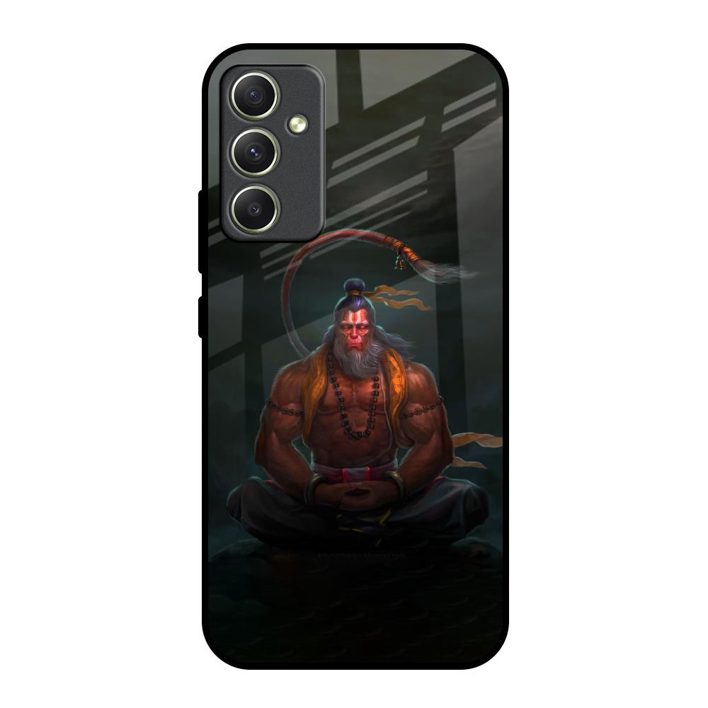 Lord Hanuman Animated Samsung Galaxy A34 5G Glass Back Cover Online