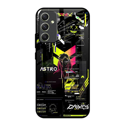 Astro Glitch Samsung Galaxy A34 5G Glass Back Cover Online