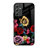 Floral Decorative Samsung Galaxy A34 5G Glass Back Cover Online