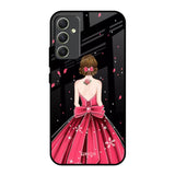 Fashion Princess Samsung Galaxy A34 5G Glass Back Cover Online