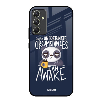 Struggling Panda Samsung Galaxy A34 5G Glass Back Cover Online