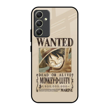 Luffy Wanted Samsung Galaxy A34 5G Glass Back Cover Online