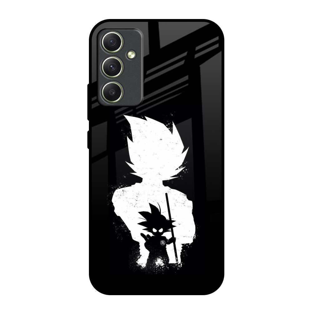 Monochrome Goku Samsung Galaxy A34 5G Glass Back Cover Online
