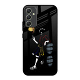 Luffy Line Art Samsung Galaxy A34 5G Glass Back Cover Online