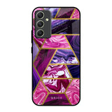 Electroplated Geometric Marble Samsung Galaxy A34 5G Glass Back Cover Online