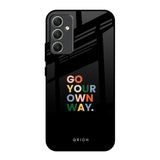 Go Your Own Way Samsung Galaxy A34 5G Glass Back Cover Online
