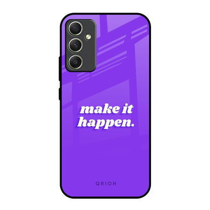Make it Happen Samsung Galaxy A34 5G Glass Back Cover Online