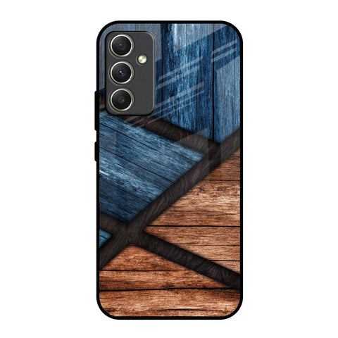 Wooden Tiles Samsung Galaxy A34 5G Glass Back Cover Online