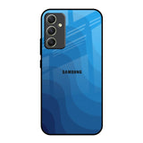 Blue Wave Abstract Samsung Galaxy A34 5G Glass Back Cover Online