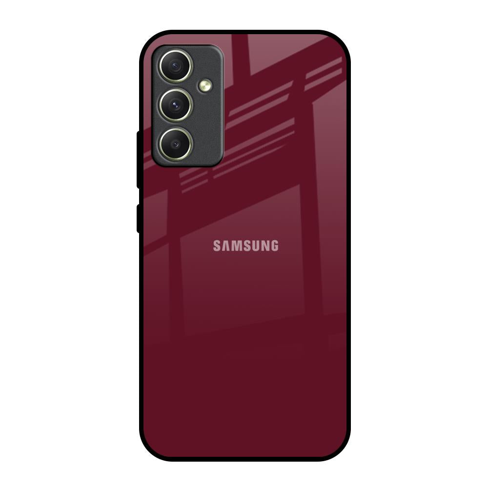 Classic Burgundy Samsung Galaxy A34 5G Glass Back Cover Online